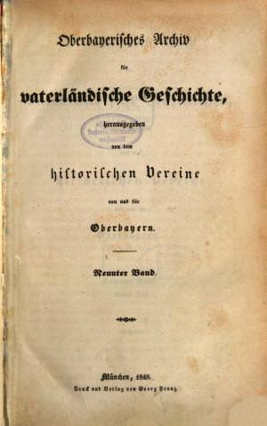  - Oberbayerisches Archiv 1848