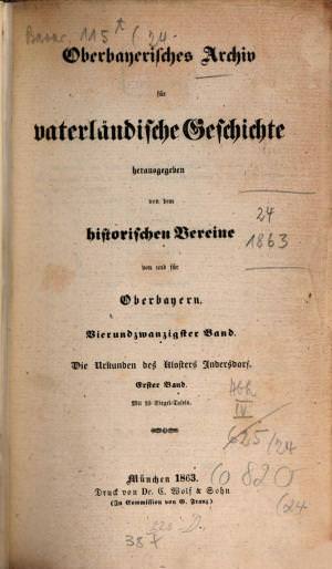  - Oberbayerisches Archiv 1863