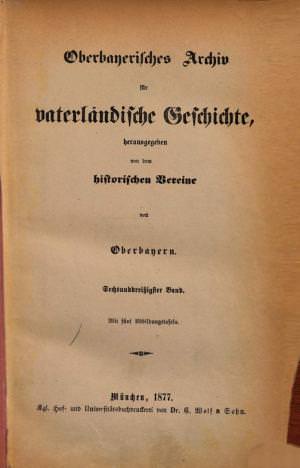  - Oberbayerisches Archiv 1877