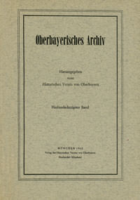  - Oberbayerisches Archiv - Band 085 - 1962