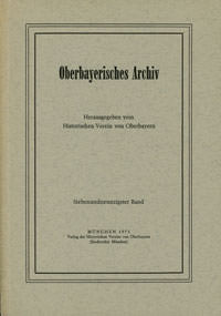  - Oberbayerisches Archiv - Band 097 - 1973