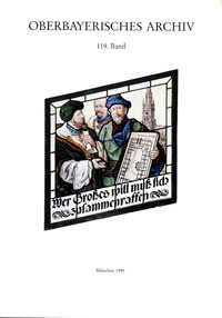  - Oberbayerisches Archiv - Band 119 - 1995