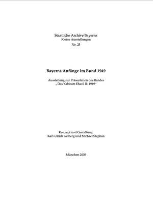 Morenz Ludwig, Stephan Michael - Dr. Hans Ehard 1887-1980