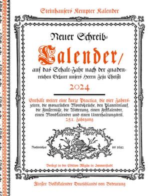 - Steinhausers Kempter Kalender 2024