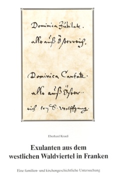 Krauß Eberhard - Exulanten aus dem westlichen Waldviertel in Franken