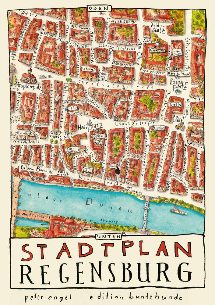 Engel Peter - Stadtplan Regensburg