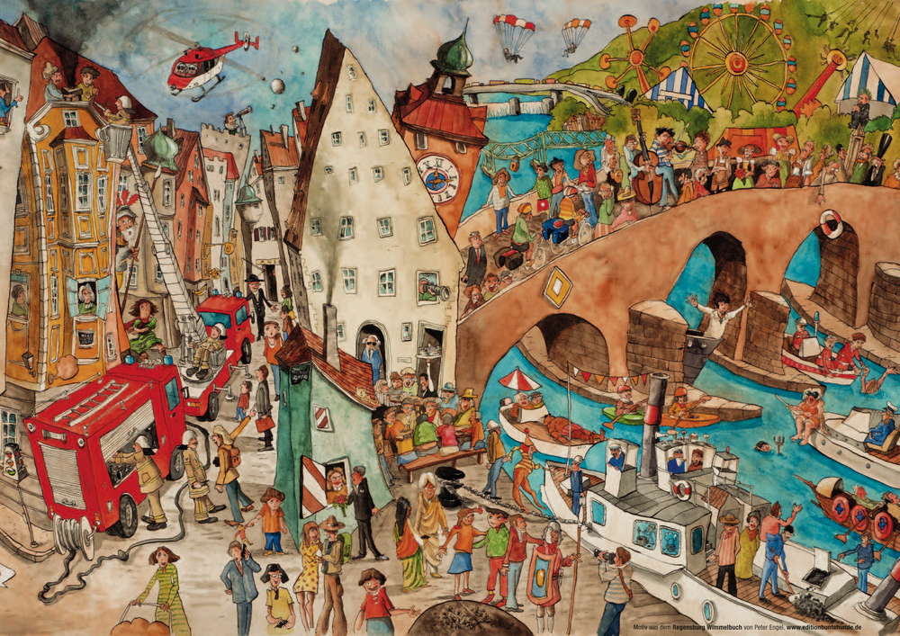 Engel Peter - Regensburger Wimmel-Tisch-Sets